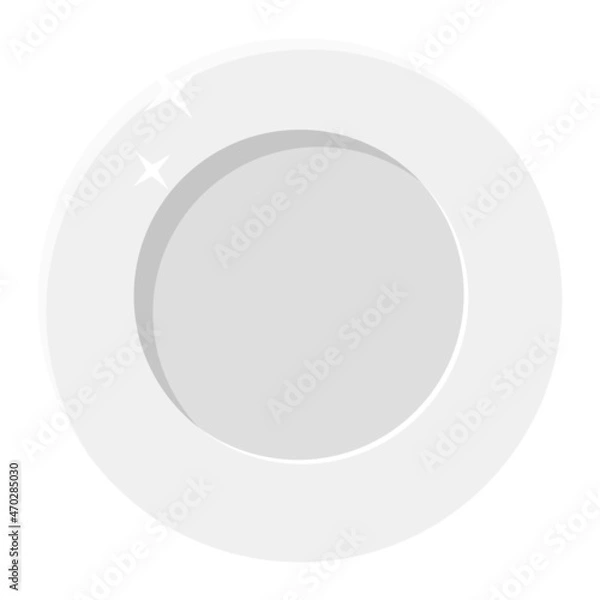 Fototapeta white ceramic round plate