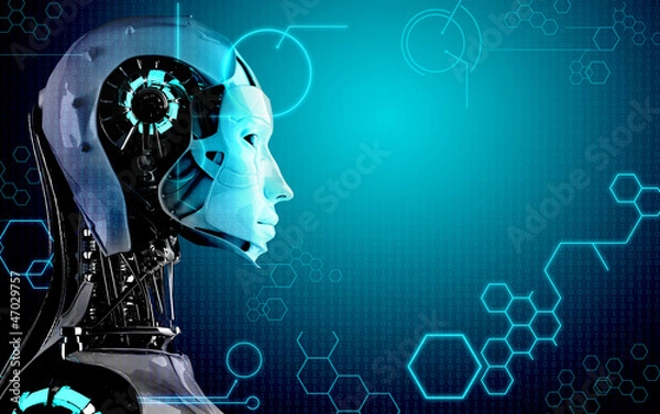 Fototapeta robot background