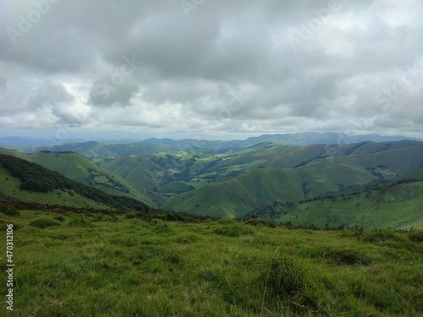 Fototapeta landscape with clouds