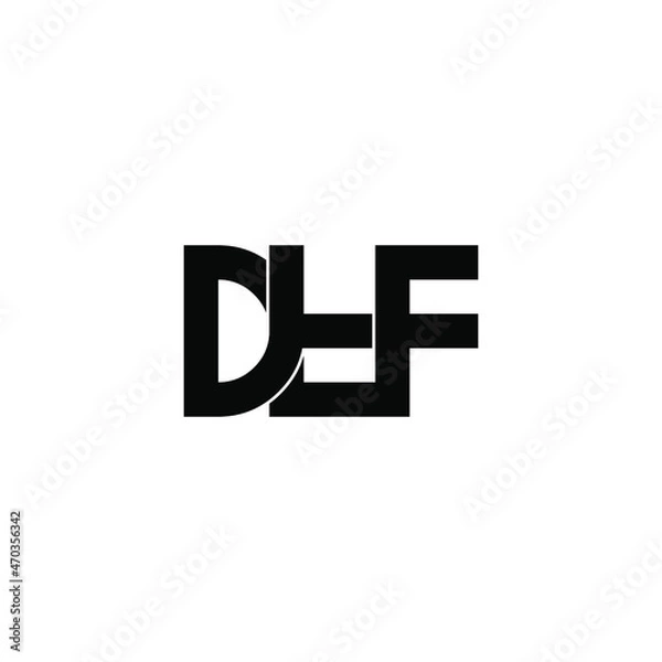 Fototapeta dtf initial letter monogram logo design