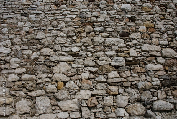 Obraz stone wall of the old castle