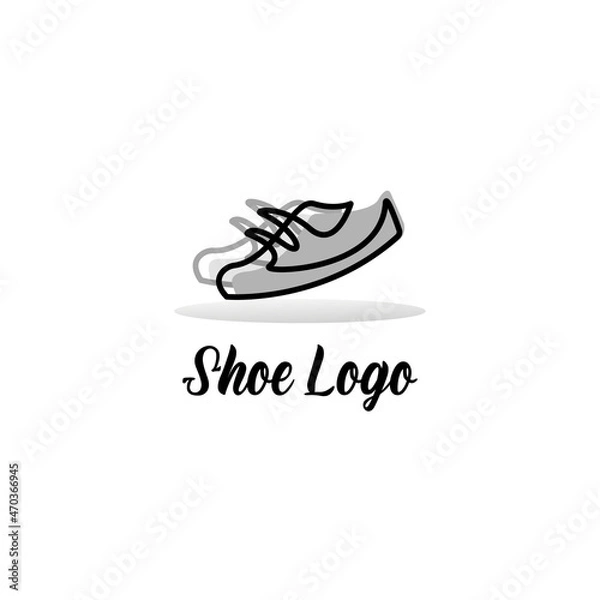 Fototapeta black and white shoes