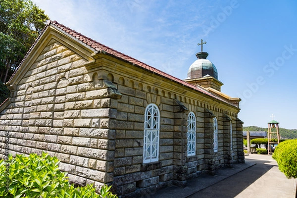 Fototapeta 頭ヶ島天主堂　五島列島　長崎