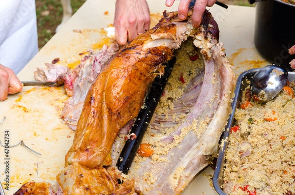 Obraz mechoui cochon