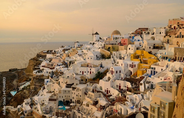 Obraz Sunset in Santorini