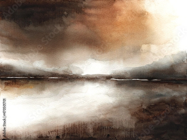 Obraz fog over the river