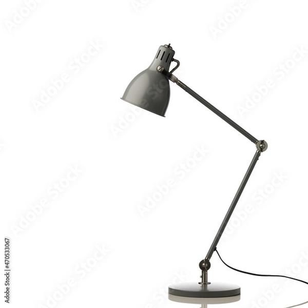 Fototapeta desk lamp isolated on white