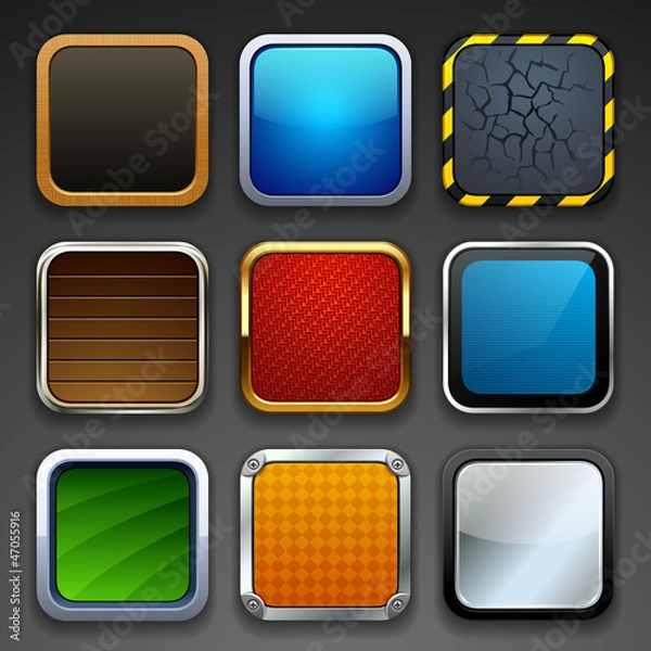 Fototapeta app buttons