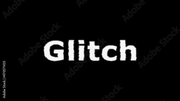Obraz Glitch word effect background text
