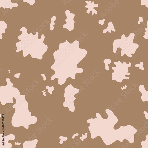 Fototapeta Skin with vitiligo problems. Seamless abstract background with various spots.