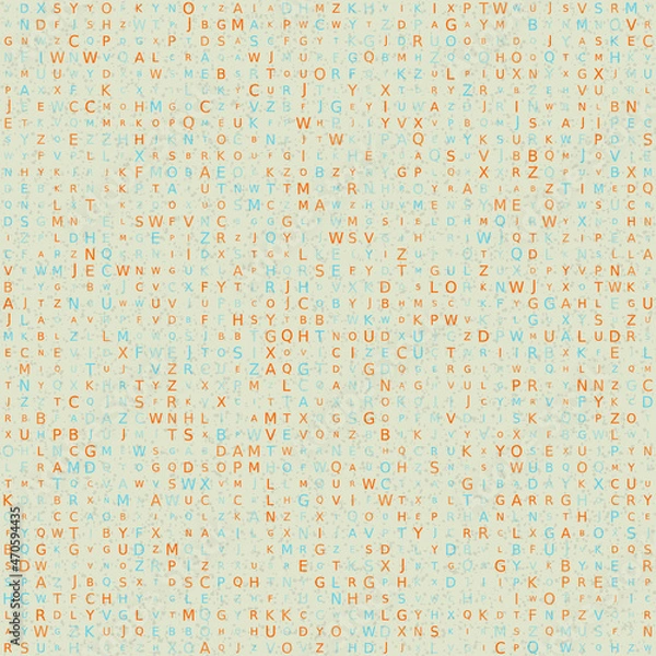 Fototapeta Abstract Geometric Pattern generative computational art illustration