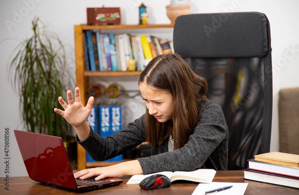 Fototapeta Problem in distance learning