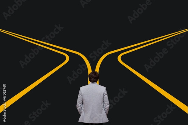 Obraz man decision