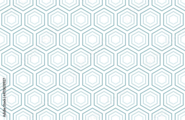 Obraz Abstract geometric seamless pattern background with offset hexagonal cells. Vector illustration