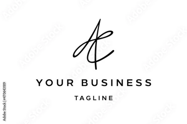 Obraz AC Letter Logo