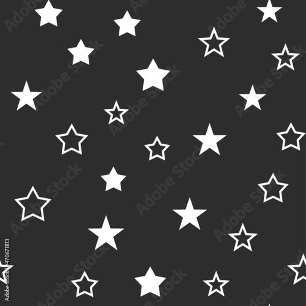Fototapeta Star icons seamless pattern. Texture background with stars.