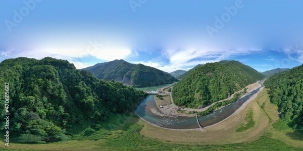 Fototapeta 360 river in the mountains