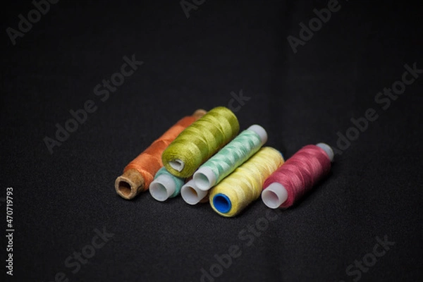 Obraz Spools of colorful thread