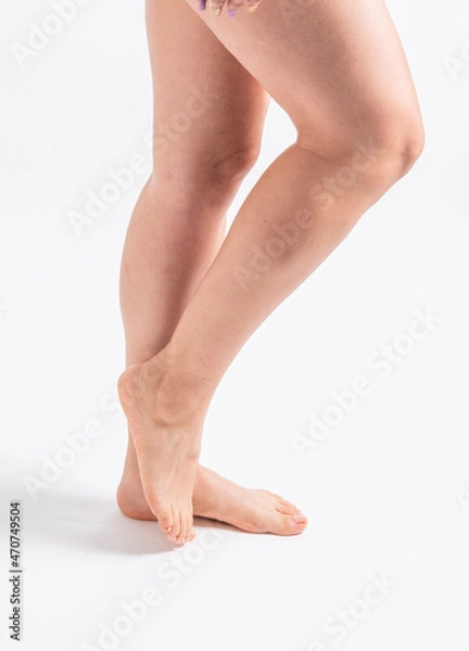 Obraz Pies de modelo mujer