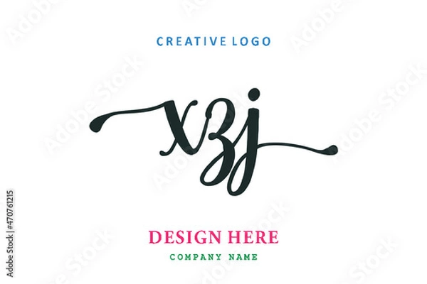 Fototapeta XZJ lettering logo is simple, easy to understand and authoritative