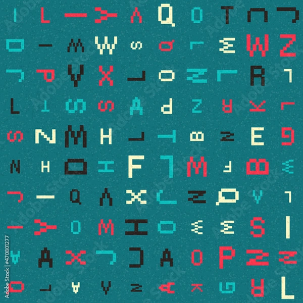 Fototapeta Abstract Geometric Pattern generative computational art illustration