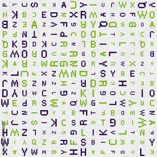 Fototapeta Abstract Geometric Pattern generative computational art illustration