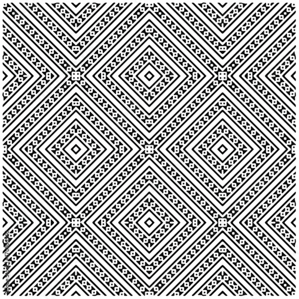 Fototapeta 
Vector seamless models. Modern stylish texture. Composition from regularly repeating geometrical element. Monochrome, simple. Vector illustrations.
