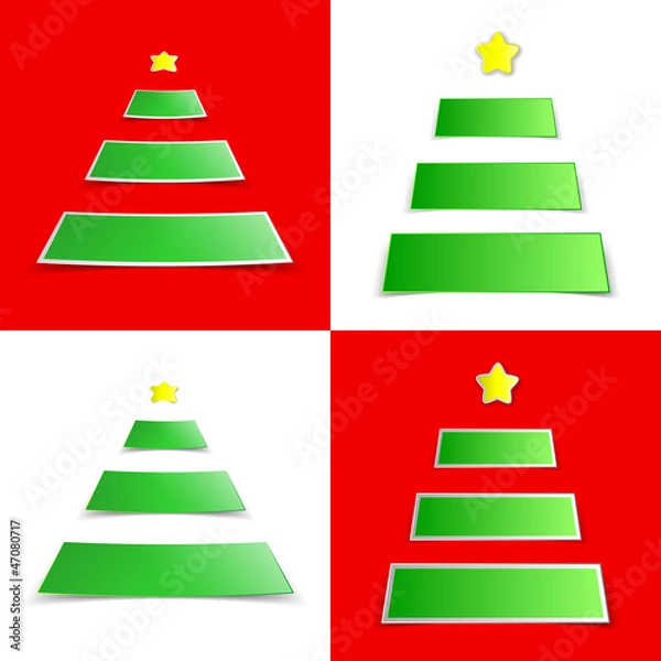 Obraz christmas tree sticker