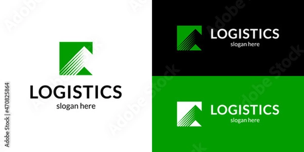 Fototapeta Abstract logistics logo