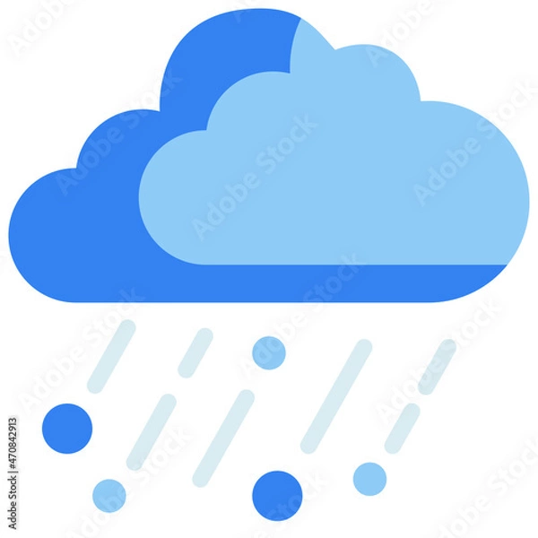 Fototapeta blizzard flat icon