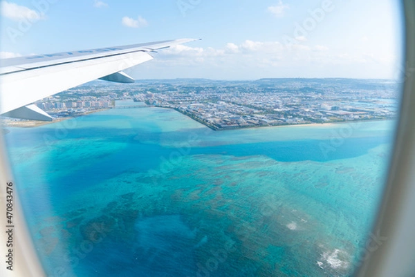 Obraz 飛行機から見る沖縄