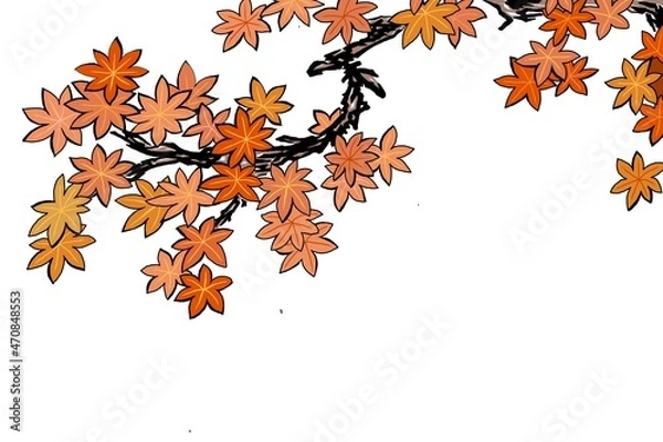 Obraz 浮世絵　紅葉