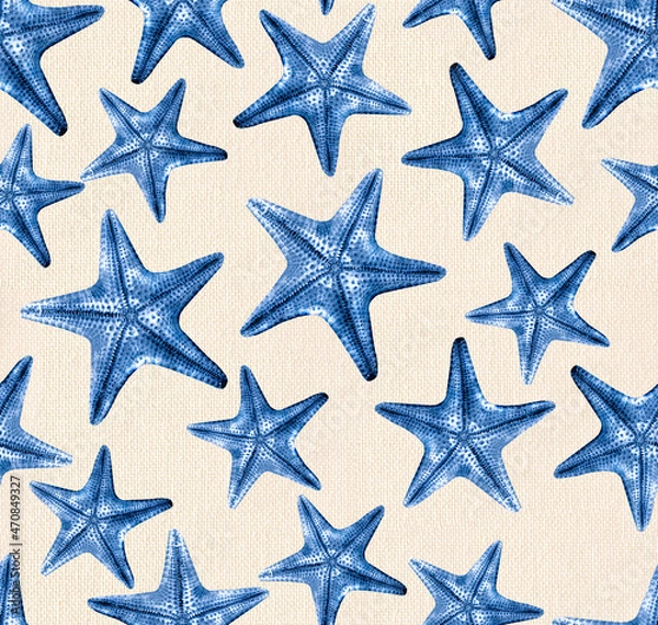 Fototapeta Starfish pattern, figurative element for prints