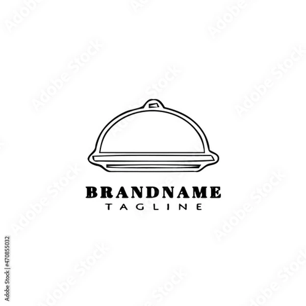 Fototapeta cloche logo icon design template vector illustration
