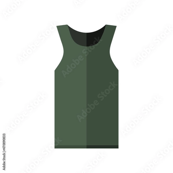 Fototapeta Vector Flat Design Undershirt. Simple Vector illustration
