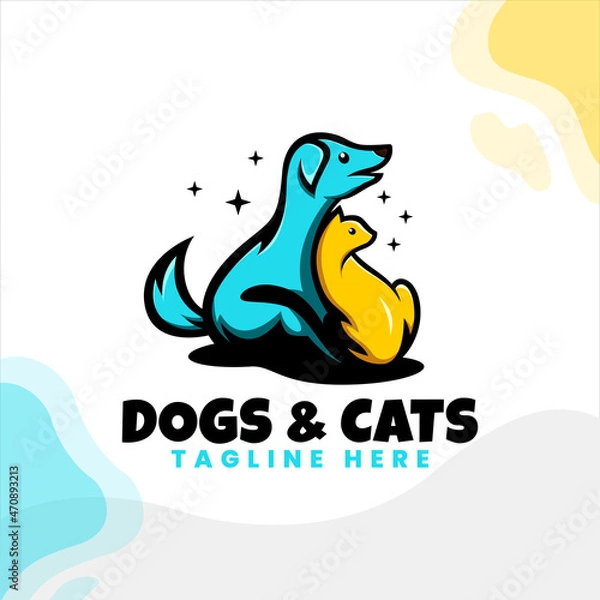 Fototapeta cute pet character vector design