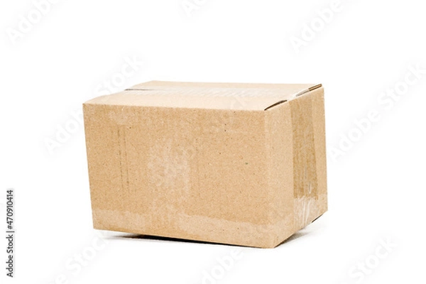 Obraz cardboard box on white background isolate