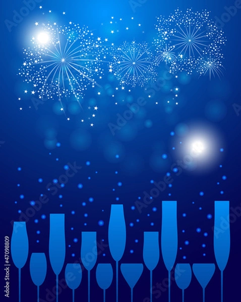 Obraz Blue - New Year