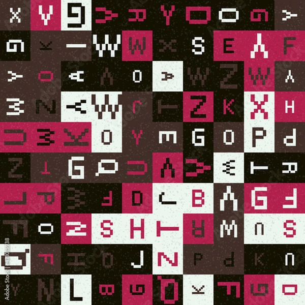 Obraz Abstract Geometric Pattern generative computational art illustration