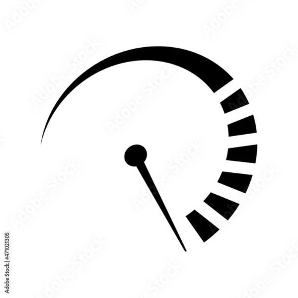 Fototapeta Vector speedometer. internet speed icon. fast performance.