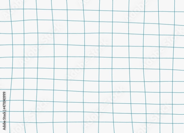 Obraz Blue grid background. Hand drawn texture, student notebook sheet. Vector backdrop, cover, banner.	
