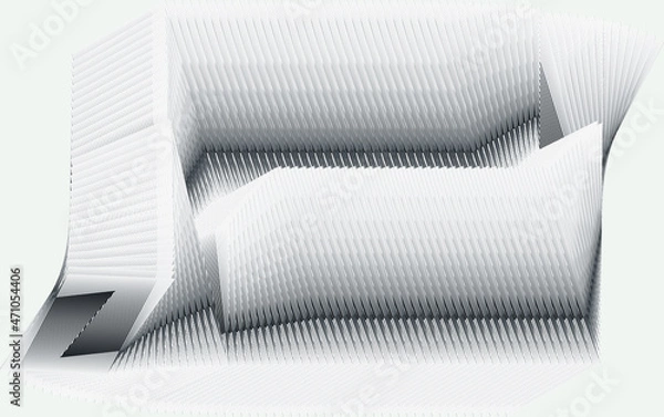 Fototapeta Abstract halftone lines background, geometric dynamic pattern, vector modern design texture.