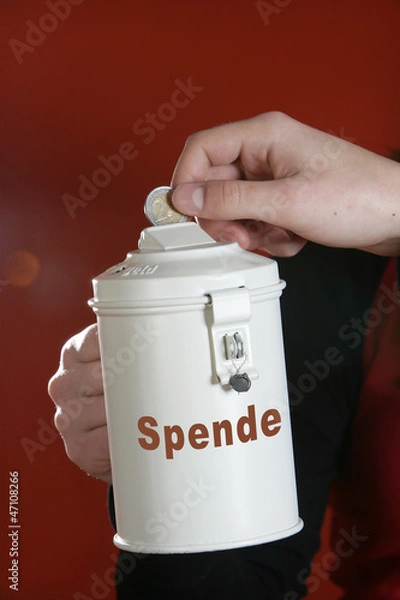 Obraz Eine Spendendose