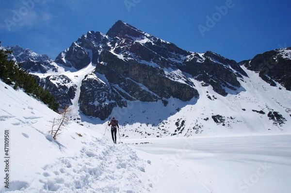 Fototapeta Widok na Kościelec w Dolinie Gąsienicowej Tatry