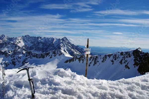 Fototapeta Widok z Przełęczy Zawrat Tatry Wysokie