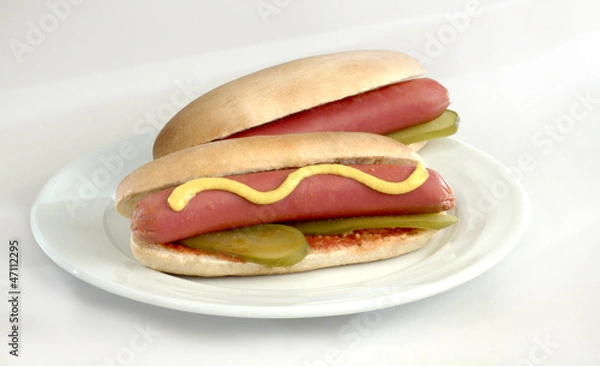 Obraz sosis sandviç