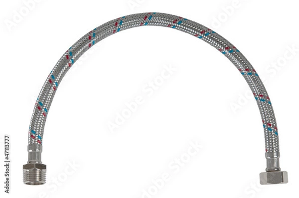 Obraz Braided flexible water hose