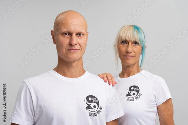 Obraz Wushu training in studio session