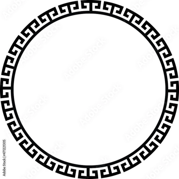 Fototapeta traditioanl greek circular pattern