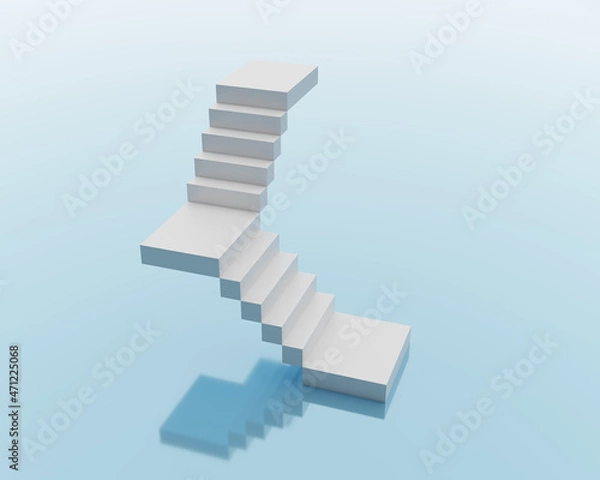 Fototapeta Abstract staircase. Stairs with steps, business concept